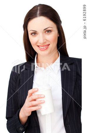 Young businesswoman dinking a coffee 6192899