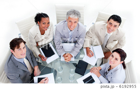 Successful business team having a brainstorming Successful business team having a brainstorming 6192955