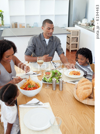 Loving family dining together 6194463