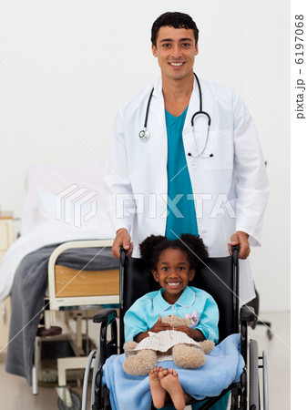 Doctor helping a sick child Doctor helping a sick child 6197068