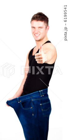 Man happy after losing weight 6199541