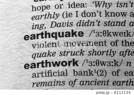 Earthquake Text in Dictionary Earthquake Text in Dictionary 6212134