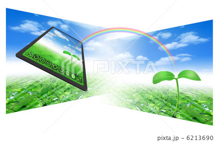 タブレット型パソコン／若葉の画面 6213690