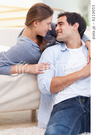 Portrait of an in love couple embracing each other Portrait of an in love couple embracing each other 6219055