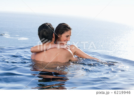 Smiling couple playing together 6219946