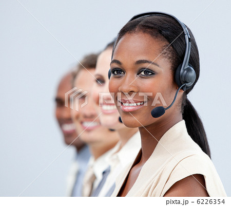 Cute businessteam smiling 6226354