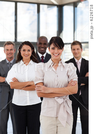 Portrait of smiling business people looking at the camera Portrait of smiling business people looking at the camera 6226718