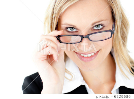 Charismatic young businesswoman smiling at the camera Charismatic young businesswoman smiling at the camera 6229686