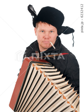 Russian man with accordion 6232412