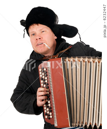 Russian man with accordion Russian man with accordion 6232447