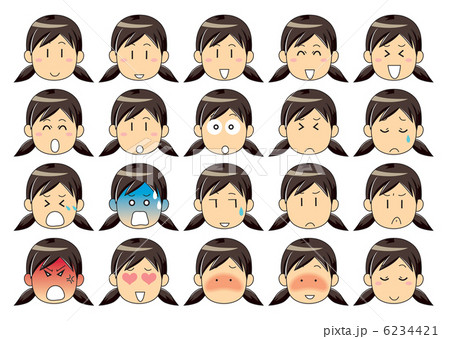 女性の顔・表情 6234421