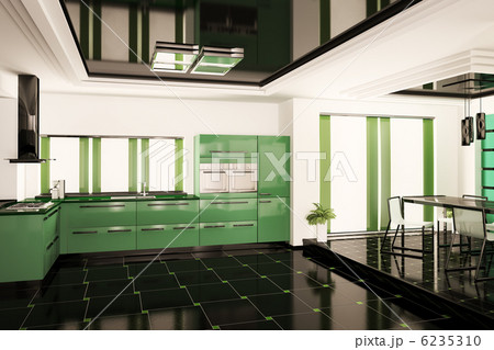 Modern kitchen interior 3d 6235310
