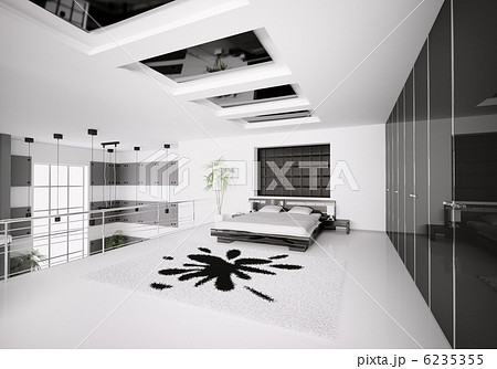 Modern bedroom interior 3d Modern bedroom interior 3d 6235355