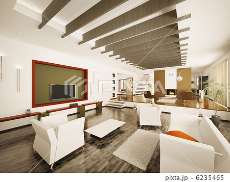 Modern apartment interior 3d render 6235465
