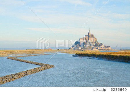 Mont Saint Michel over sea , France Mont Saint Michel over sea , France 6236640