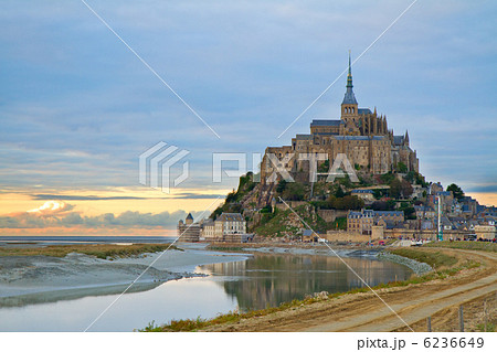 Mont Saint Michel at sunset , France Mont Saint Michel at sunset , France 6236649