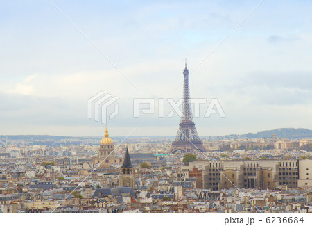 skyline of Paris with eiffel tower 6236684
