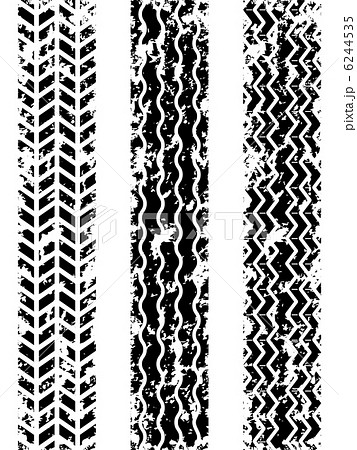 タイヤ痕 1のイラスト素材