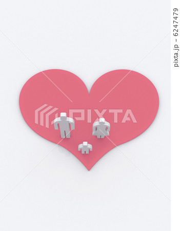 ハートと親子 6247479
