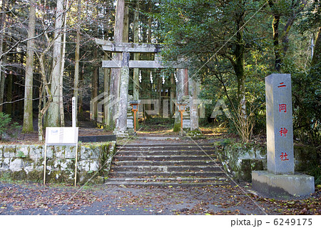 二岡神社鳥居と号標 二岡神社鳥居と号標 6249175