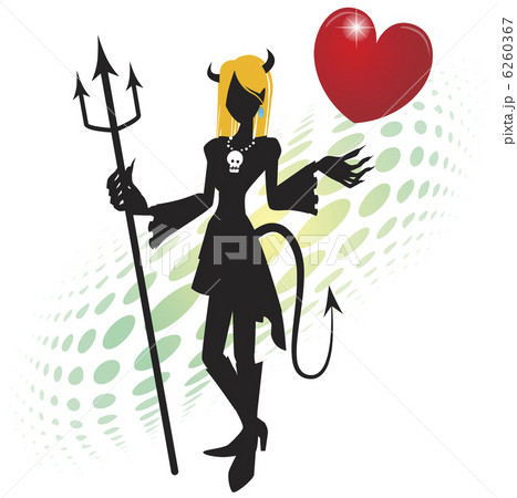 小悪魔からの贈り物のイラスト素材