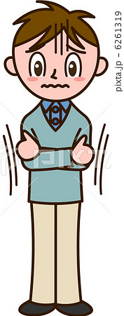 悪寒が走る男性 6261319