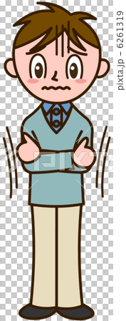 悪寒が走る男性 6261319