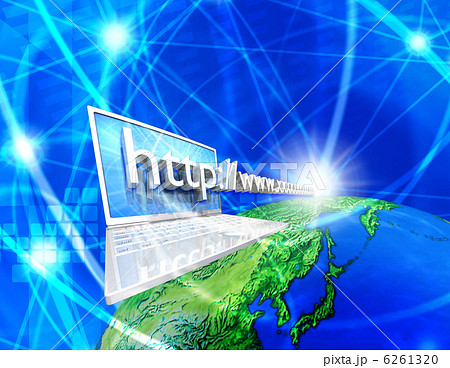 パソコンでインターネット／飛び出すURL 6261320