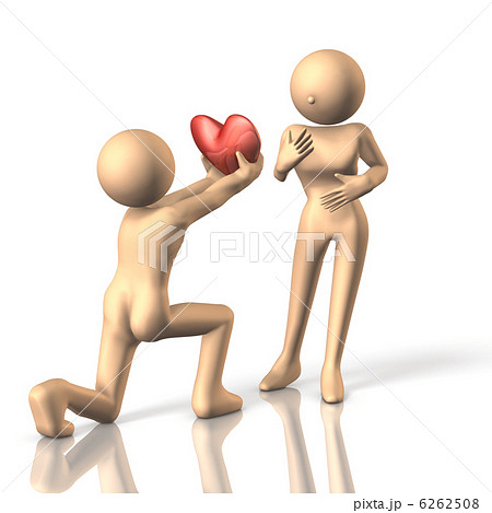 プロポーズを表す3DCGイラスト プロポーズを表す3DCGイラスト 6262508