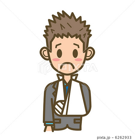 ビジネスマン F01 上半身 ケガ ビジネスマン F01 上半身 ケガ 6262933