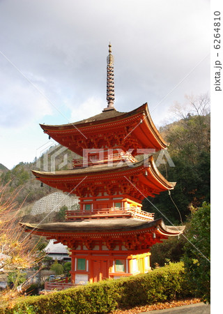 師走の美作長福寺三重塔 師走の美作長福寺三重塔 6264810