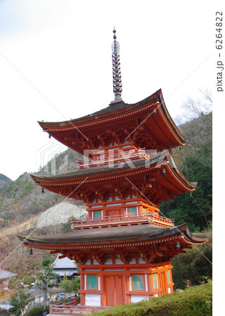 師走の美作長福寺三重塔 師走の美作長福寺三重塔 6264822