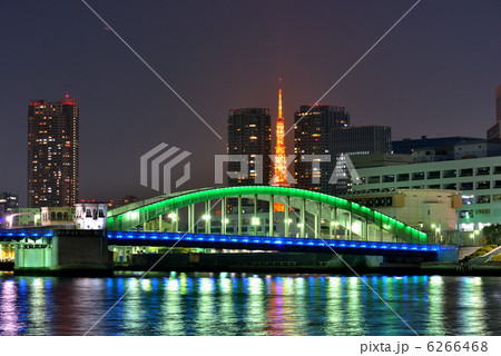 勝どき橋夜景 ライトアップ 勝どき橋夜景 ライトアップ 6266468
