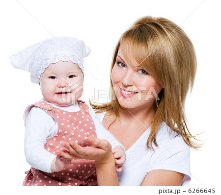 Beautiful happy mother with baby Beautiful happy mother with baby 6266645