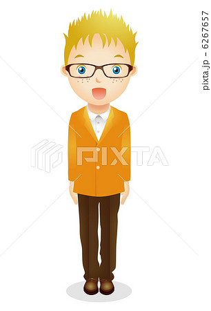 欧米人男性イラストのイラスト素材