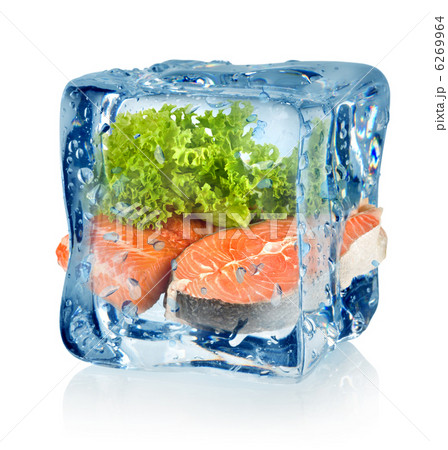 Ice cube and fish Ice cube and fish 6269964