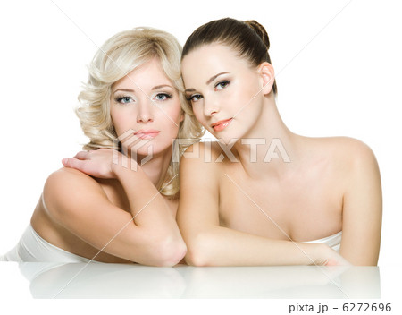 Sensuality faces of two beautiful young women Sensuality faces of two beautiful young women 6272696