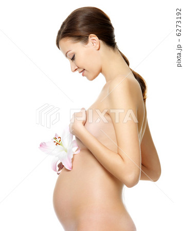 pregant naked Pregnant woman with naked bodyの写真素材 [6273192] - PIXTA