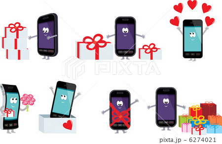 Smartphones in a gift. 6274021