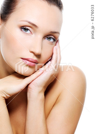 beautiful serene woman with wellness complexion beautiful serene woman with wellness complexion 6276033