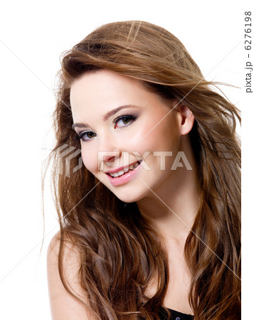 Beautiful smiling  woman with long hairs 6276198