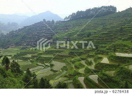 西江　千戸苗寨と棚田 6276438