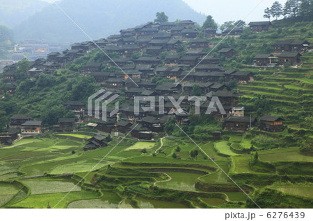 西江　千戸苗寨と棚田 6276439