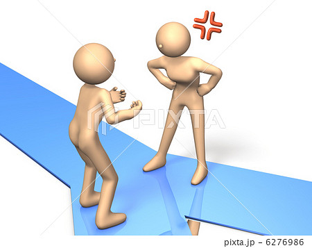 喧嘩を描いた3Dレンダリング画像 6276986