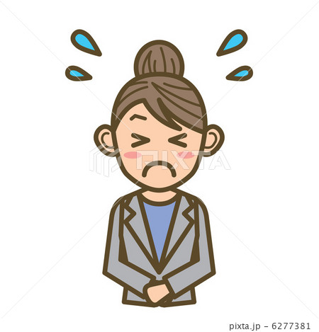 ビジネスウーマン FW01 上半身 謝る ビジネスウーマン FW01 上半身 謝る 6277381