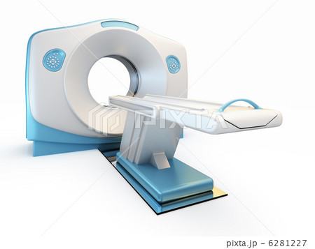 MRI scanner, isolated on white background. 6281227