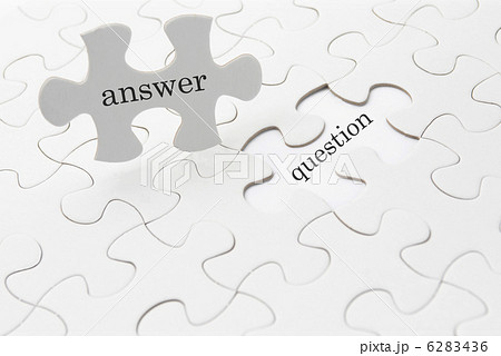 ジグソーパズルでビジネス展開イメージ―answer and question ジグソーパズルでビジネス展開イメージ―answer and question 6283436