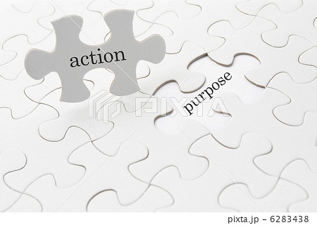 ジグソーパズルでビジネス展開イメージ―action and purpose ジグソーパズルでビジネス展開イメージ―action and purpose 6283438
