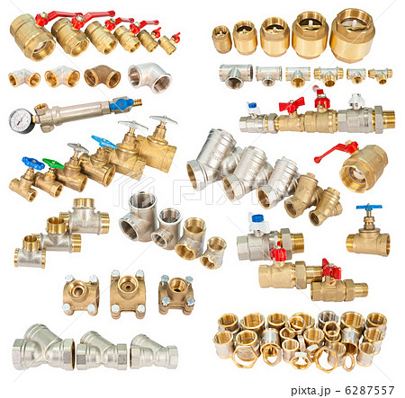 set of brass (copper) fittings 6287557