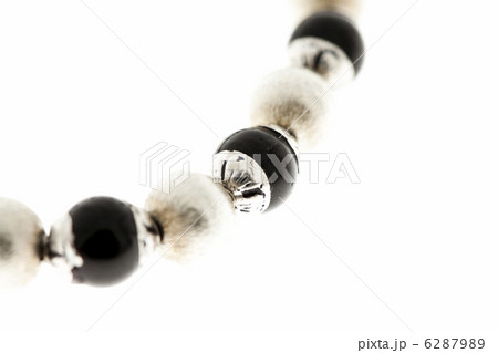 オニキスとシルバーのブレスレット 6287989